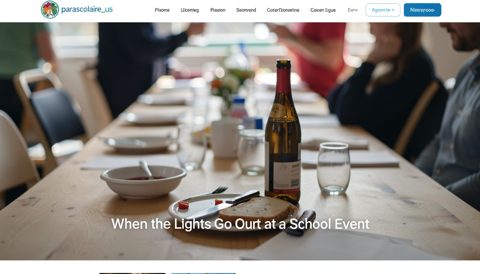 When the Lights Go Out at a School Event