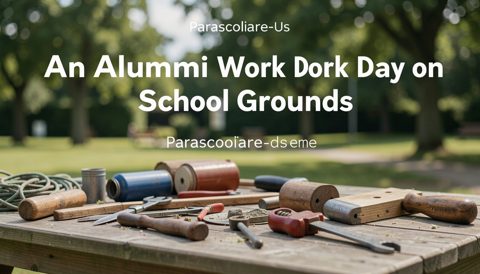 An Alumni Work Day on School Grounds